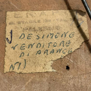 GIOVANNI DE SIMONE " Vendeur d'Oranges " CÃ©ramique Sicilienne abstraite 1960s