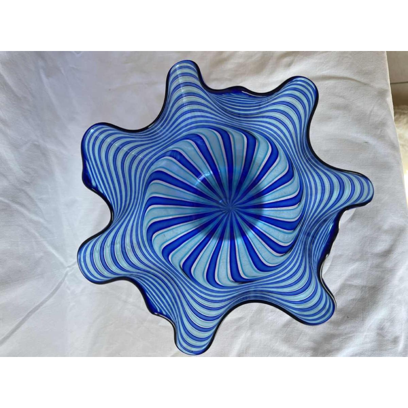 Orlando ZENNARO (1932-) Murano : vase « mouchoir » en verre