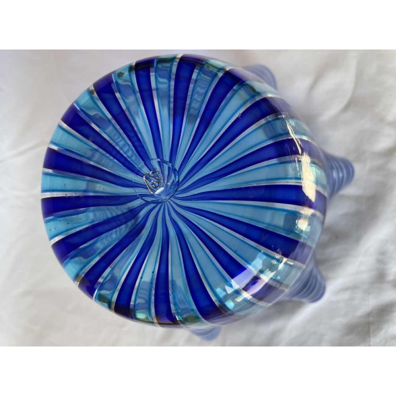 Orlando ZENNARO (1932-) Murano : vase « mouchoir » en verre