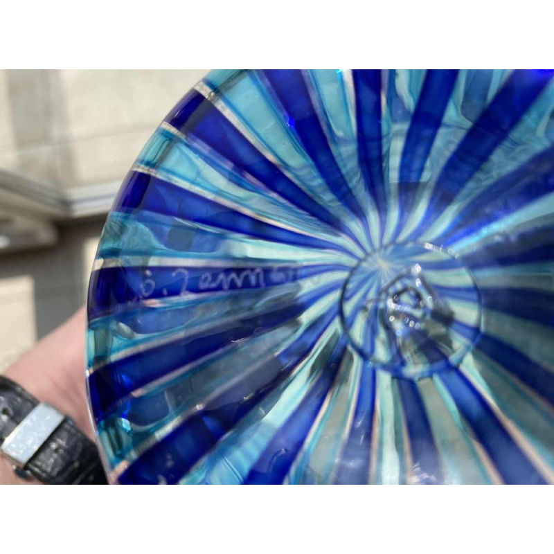 Orlando ZENNARO (1932-) Murano: glass “handkerchief” vase