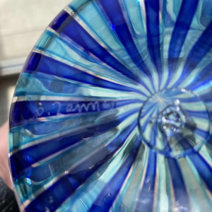 Orlando ZENNARO (1932-) Murano: glass “handkerchief” vase