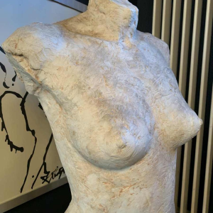 HERBERT GELDHOF, Life-Size Sculpture Naked Woman, Workshop Plaster, 1950s