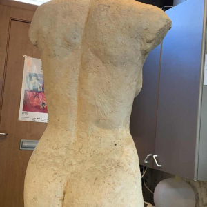 HERBERT GELDHOF, Life-Size Sculpture Naked Woman, Workshop Plaster, 1950s