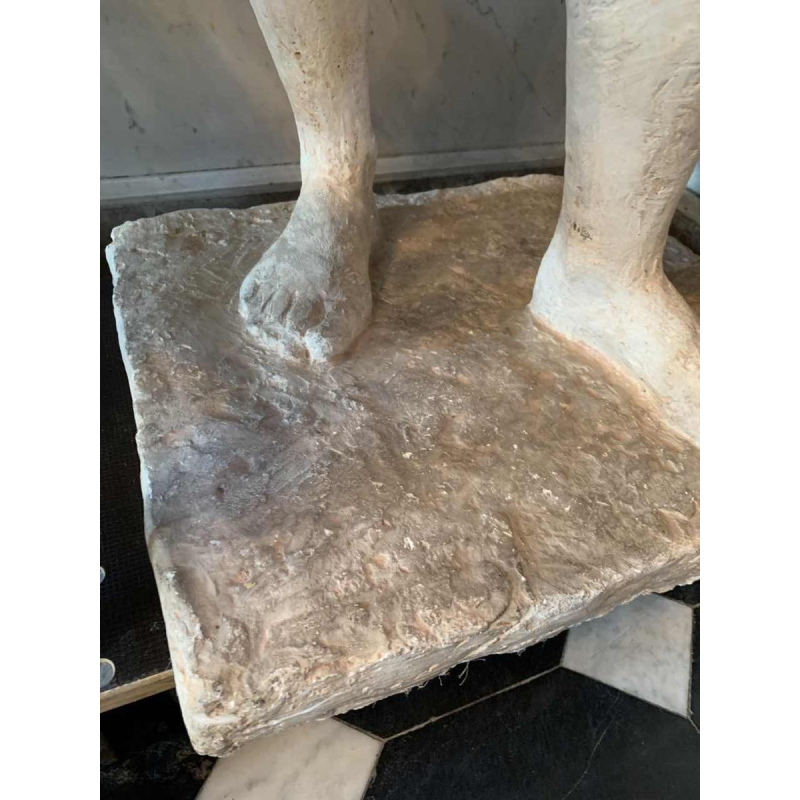 HERBERT GELDHOF, Levensgrote sculptuur naakte vrouw, workshop gips, jaren 50