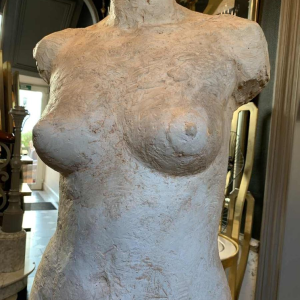 HERBERT GELDHOF, Life-Size Sculpture Naked Woman, Workshop Plaster, 1950s