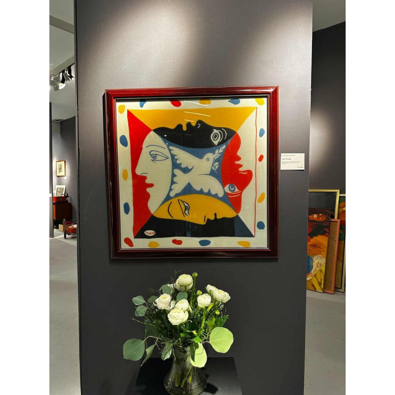 Picasso, ingelijste zijden sjaal