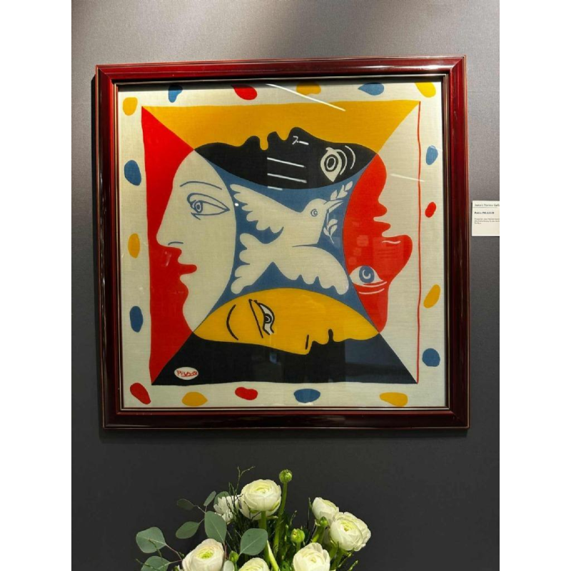 Picasso, ingelijste zijden sjaal