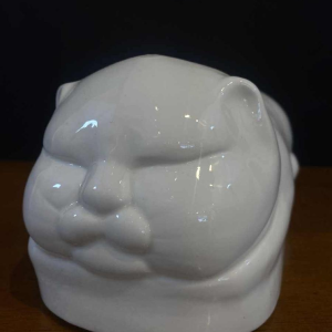 Paire de coussins repose-tête de fumeur d'opium en porcelaine, Chine ca 1920