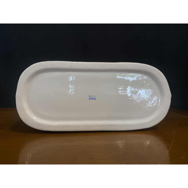 Paire de coussins repose-tête de fumeur d'opium en porcelaine, Chine ca 1920