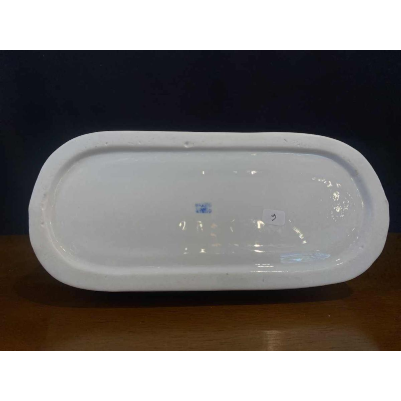 Paar porseleinen opiumrokers hoofdsteunkussens, China ca 1920