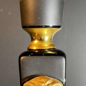 VERSACE GIANNI ROSENTHAL "GORGONA" Candlestick Candelabra Black / Gold Porcelain