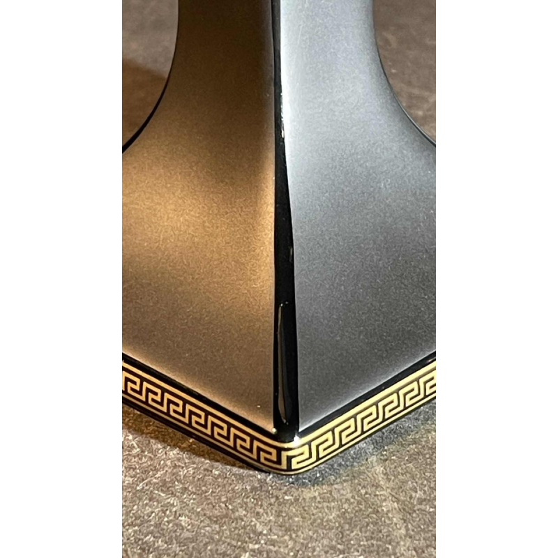 VERSACE GIANNI ROSENTHAL editie "GORGONA" Kandelaar Zwart / Goud Porselein