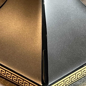 VERSACE GIANNI ROSENTHAL "GORGONA" Candlestick Candelabra Black / Gold Porcelain