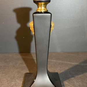 VERSACE GIANNI ROSENTHAL editie "GORGONA" Kandelaar Zwart / Goud Porselein