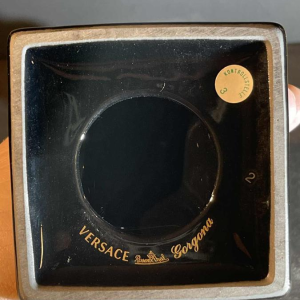 VERSACE GIANNI ROSENTHAL editie "GORGONA" Kandelaar Zwart / Goud Porselein