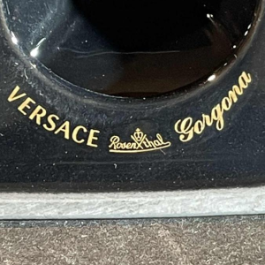 VERSACE GIANNI ROSENTHAL editie "GORGONA" Kandelaar Zwart / Goud Porselein