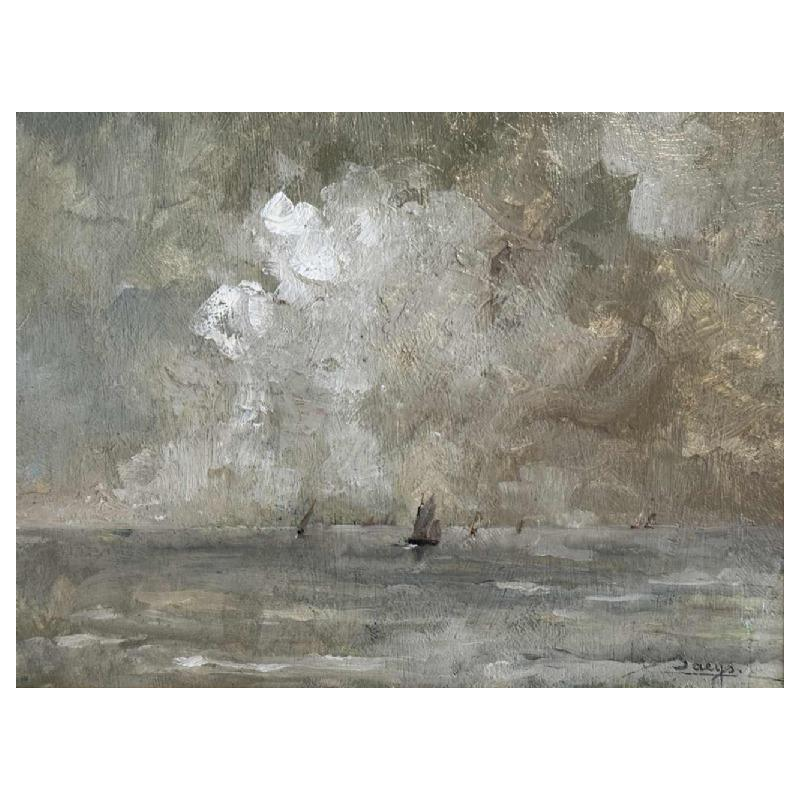 Isidore SAEYS (1911-1989): « Marine avec effet de brume »
