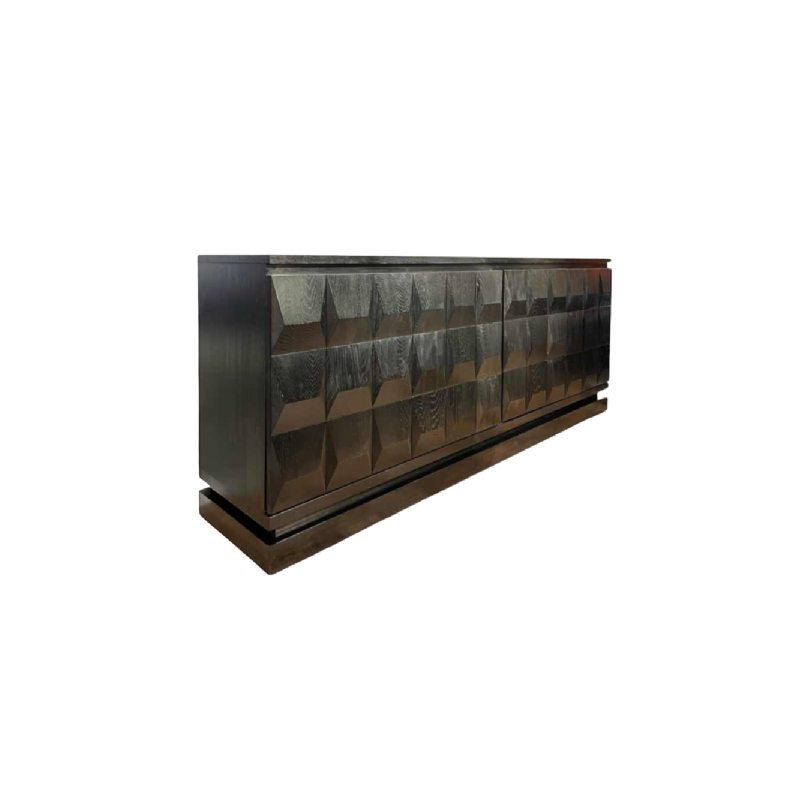 Maison De Coene Frères, Dressoir / Enfilade de style « brutaliste », ca 1970