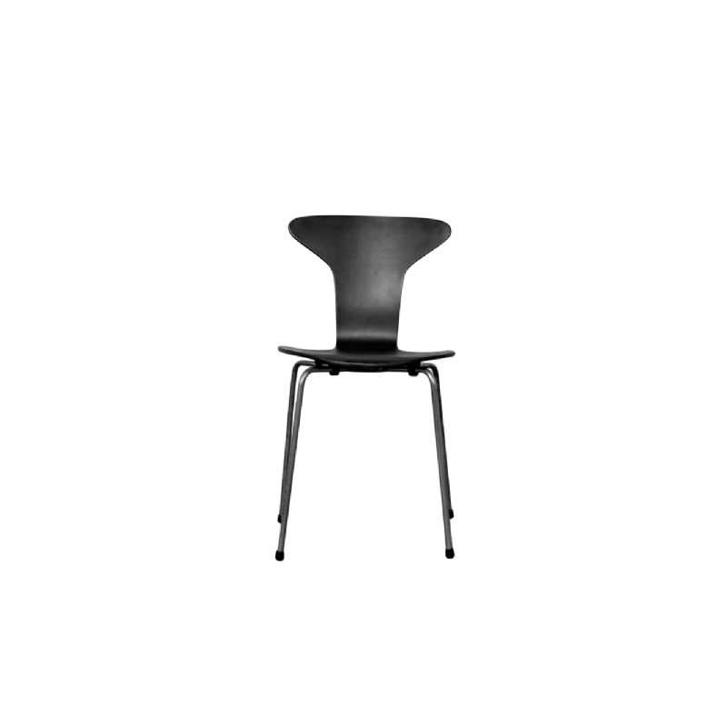 Arne Jacobsen pour Fritz Hansen, chaise Butterfly 3107 vintage noire, 1970