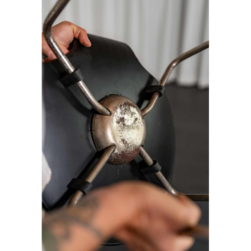 Arne Jacobsen pour Fritz Hansen, chaise Butterfly 3107 vintage noire, 1970