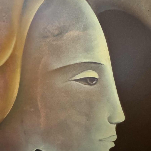 Charles DELPORTE 'Comme une fée' peinture huile sur panneau, 1981