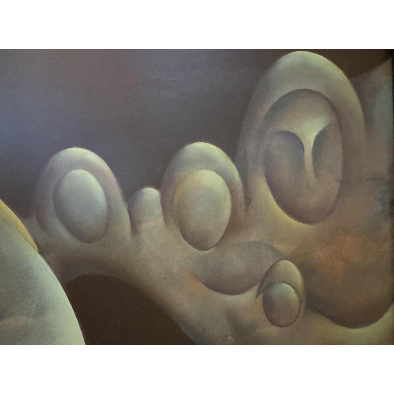 Charles DELPORTE 'Comme une fée' peinture huile sur panneau, 1981