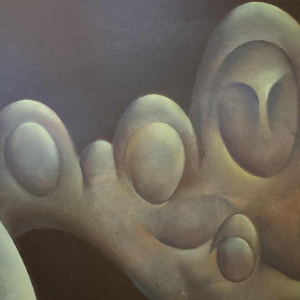 Charles DELPORTE 'Comme une fée' peinture huile sur panneau, 1981