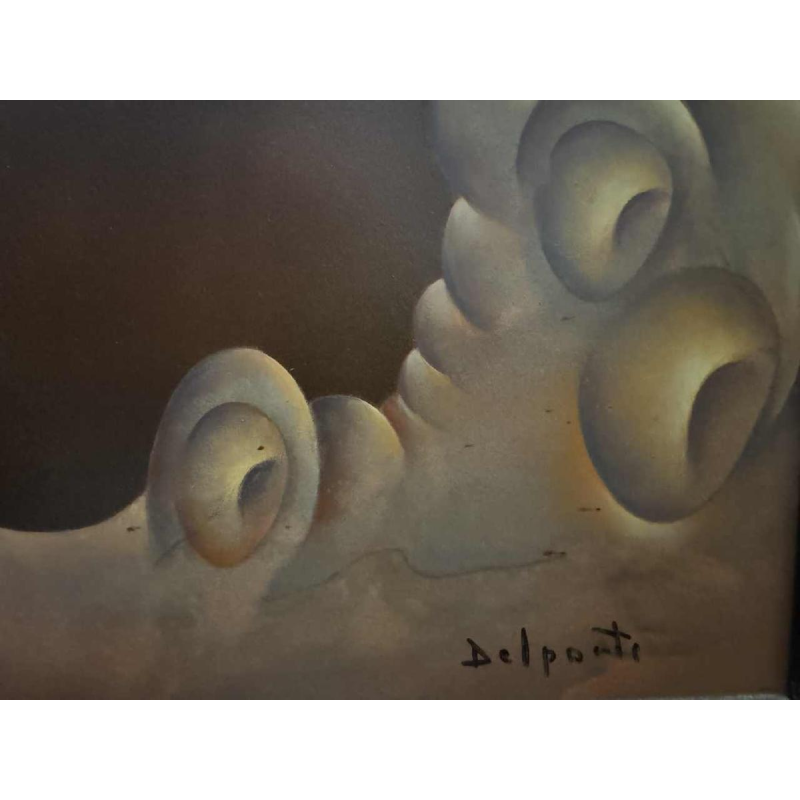 Charles DELPORTE 'Comme une fée' schilderij olieverf op paneel, 1981