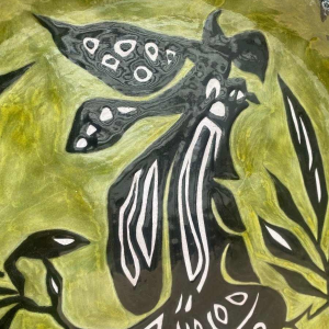 Large dish signed Jean Lurçat in Sant Vicens Years 50-60