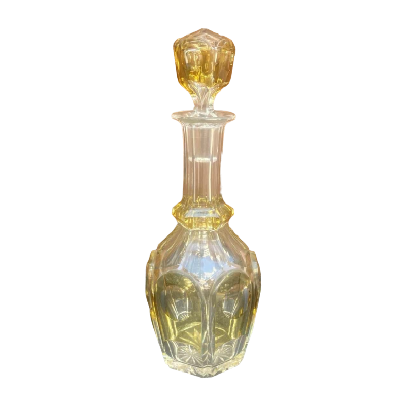 Val Saint Lambert, carafe en cristal taillé, modèle Gevaert, ca 1920