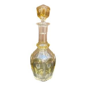 Val Saint Lambert, carafe en cristal taillé, modèle Gevaert, ca 1920