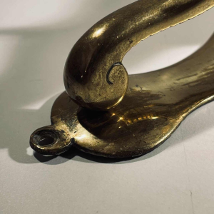 Door knocker / wall paperweight, bronze elephant sculpture, 19th century