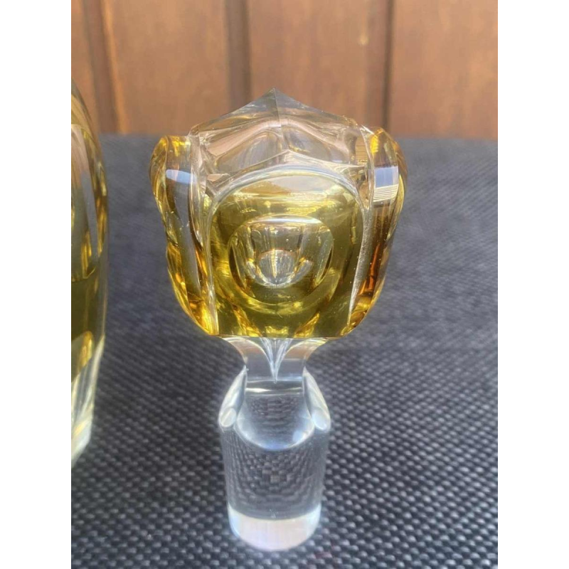 Val Saint Lambert, carafe en cristal taillé, modèle Gevaert, ca 1920