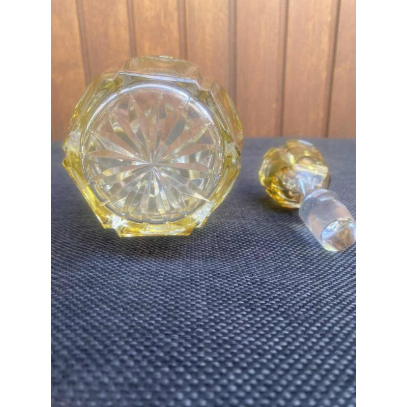 Val Saint Lambert, cut crystal decanter, Gevaert model, ca 1920