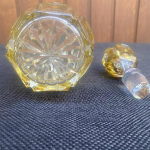 Val Saint Lambert, carafe en cristal taillé, modèle Gevaert, ca 1920