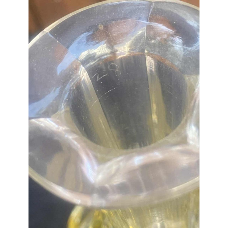 Val Saint Lambert, carafe en cristal taillé, modèle Gevaert, ca 1920