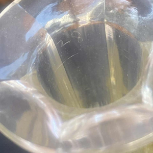 Val Saint Lambert, carafe en cristal taillé, modèle Gevaert, ca 1920