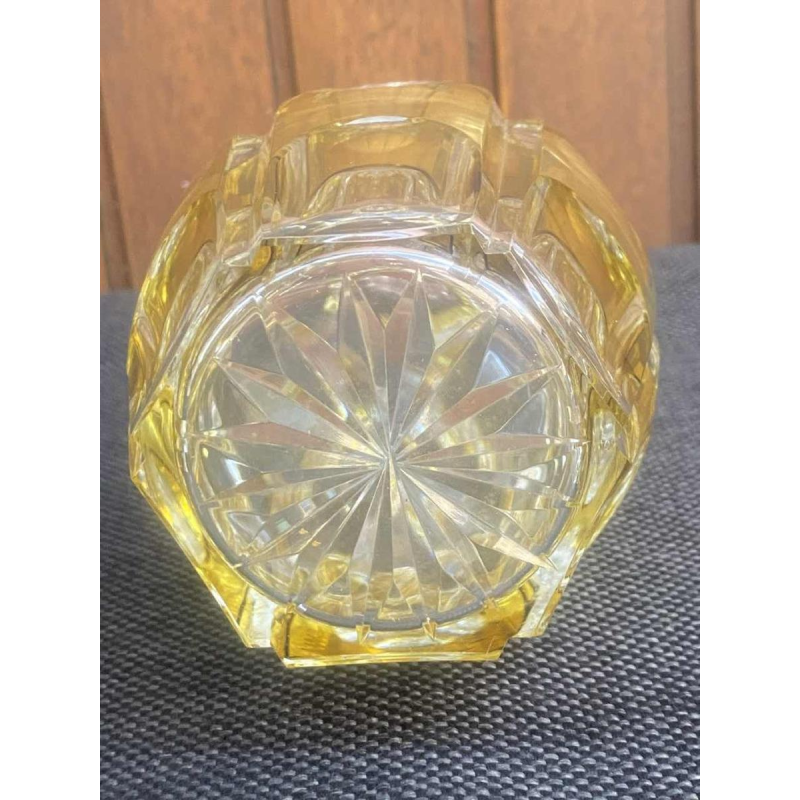 Val Saint Lambert, carafe en cristal taillé, modèle Gevaert, ca 1920