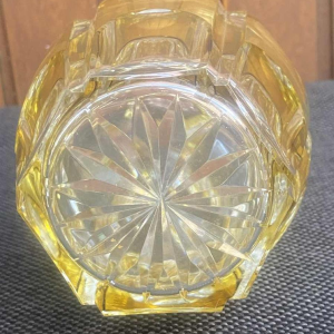 Val Saint Lambert, carafe en cristal taillé, modèle Gevaert, ca 1920