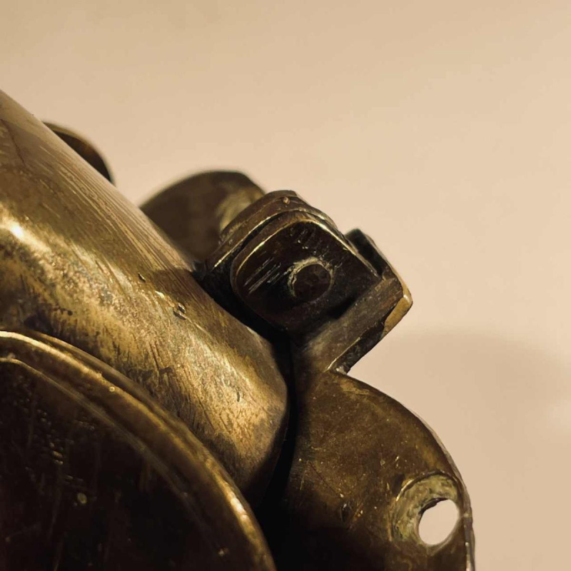 Heurtoir de porte / presse papier mural, sculpture d'un Ã©lÃ©phant en bronze, XIXe s