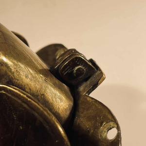 Deurklopper / presse-papier, bronzen olifant sculptuur, 19e eeuw