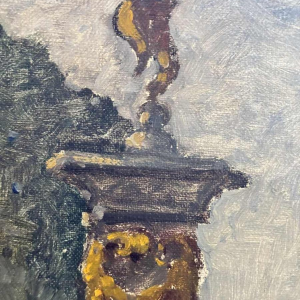 Albert DANDOY ‘Namur - Place de l'Ange - le marcher aux fleurs’ painting oil on canvas