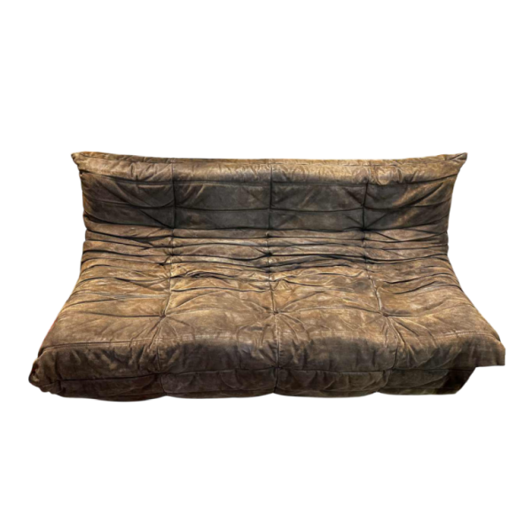 Michel Ducaroy voor Ligne Roset, Togo 3-zitsbank van leer