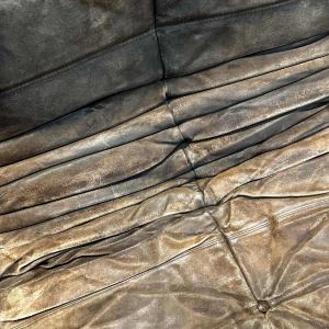 Michel Ducaroy voor Ligne Roset, Togo 3-zitsbank van leer