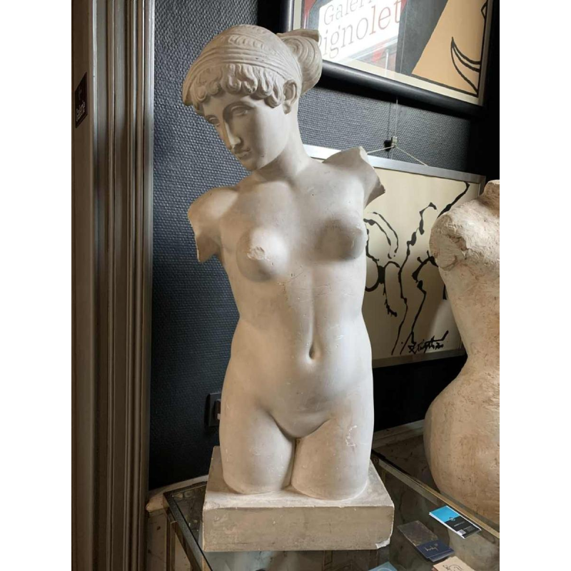 Venus of the Esquiline, Large Plaster Sculpture 88cm Aphrodite Naked Woman 1940s