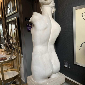 Venus of the Esquiline, Large Plaster Sculpture 88cm Aphrodite Naked Woman 1940s