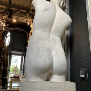 Venus van de Esquilijn, groot beeldhouwwerk 88 cm, gips naakte vrouw Aphrodite