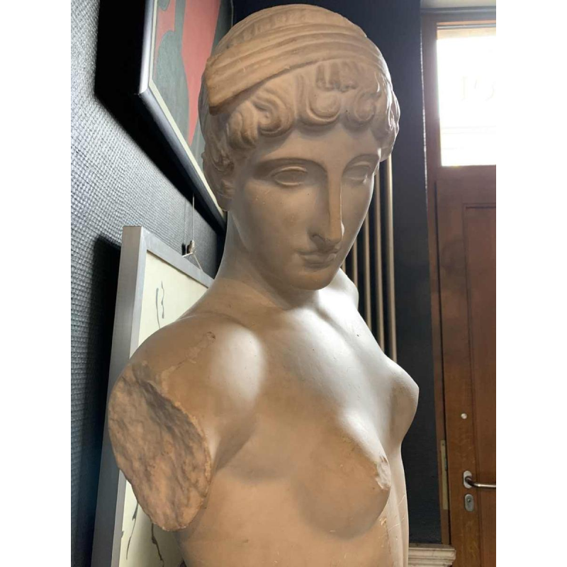 Venus of the Esquiline, Large Plaster Sculpture 88cm Aphrodite Naked Woman 1940s