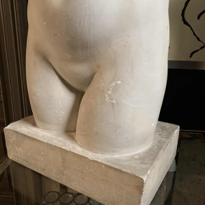 Venus of the Esquiline, Large Plaster Sculpture 88cm Aphrodite Naked Woman 1940s