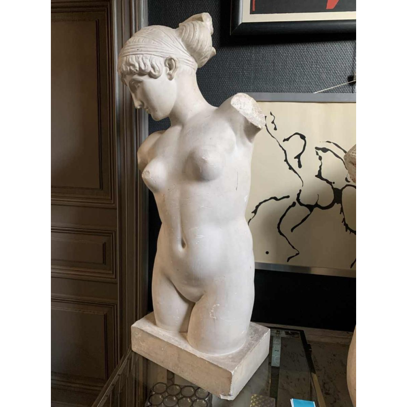 Venus of the Esquiline, Large Plaster Sculpture 88cm Aphrodite Naked Woman 1940s